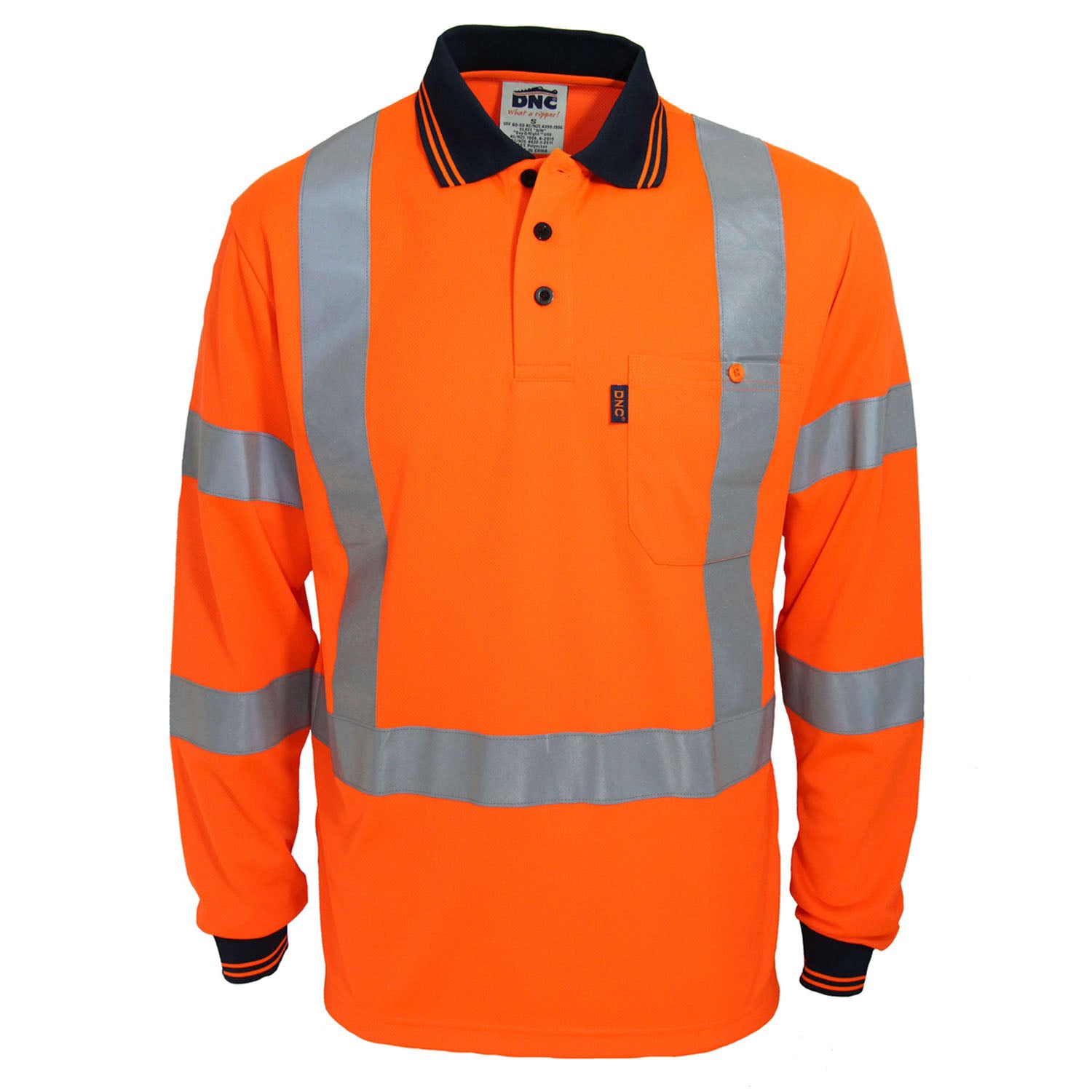 HiVis "X" Back & Bio-Motion CSR R/Tape Polo