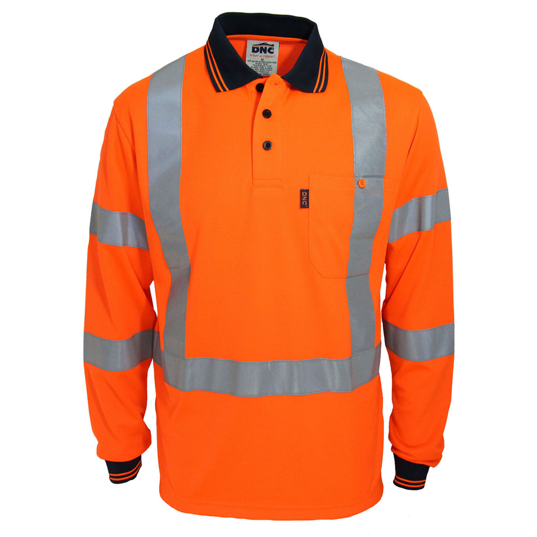 HiVis "X" Back & Bio-Motion CSR R/Tape Polo