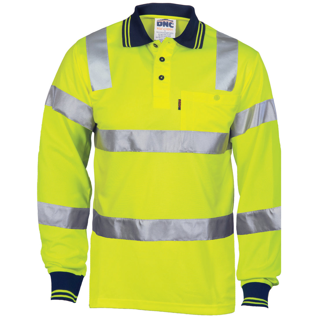 HiVis Bio-Motion CSR R/Tape Polo - L/S