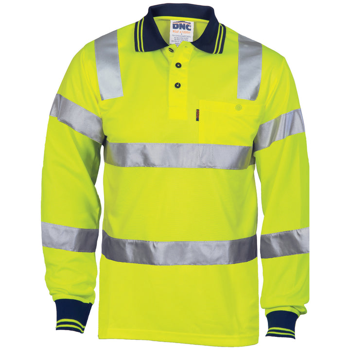 HiVis Bio-Motion CSR R/Tape Polo - L/S