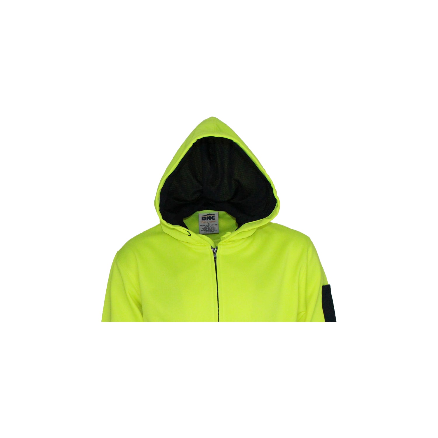 Hivis Two Tone Full Zip Super Fleecy Hoodie
