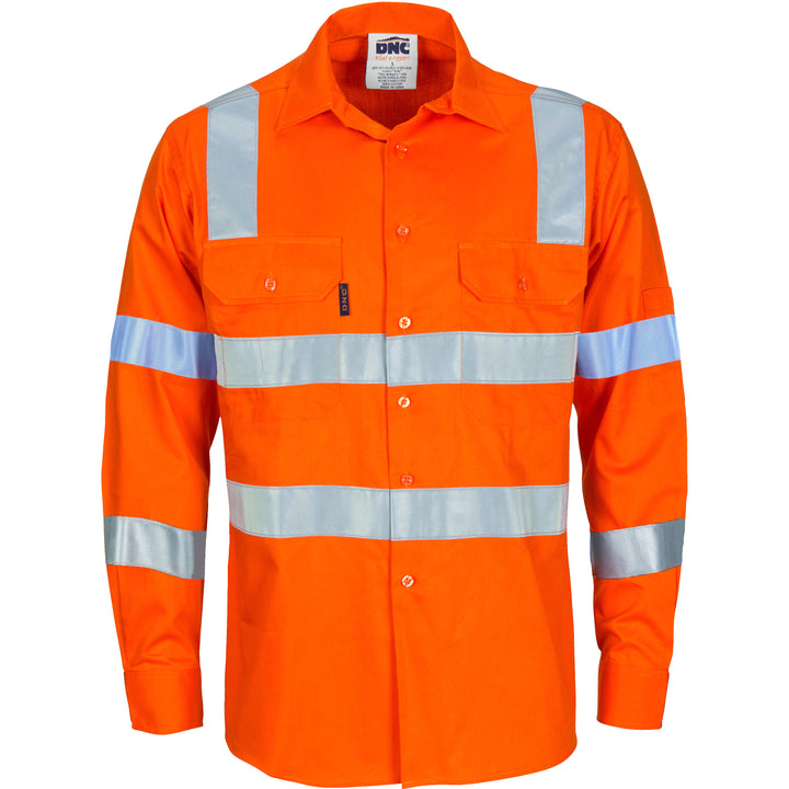 HiVis D/N Lightweight Cotton Shirt - Rail Orange