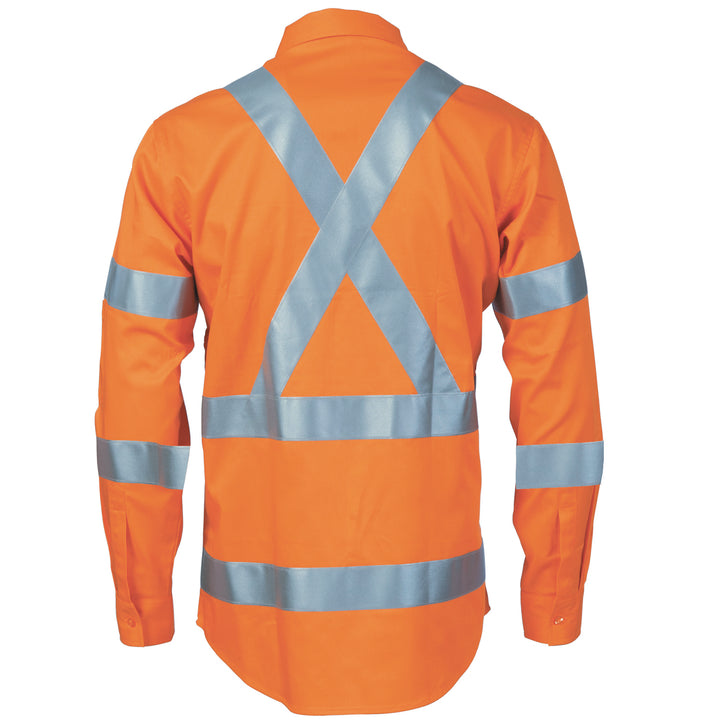 HiVis L/W Bio-Motion Shoulder Stripe & "X" Back Shirt with CSR R/Tape