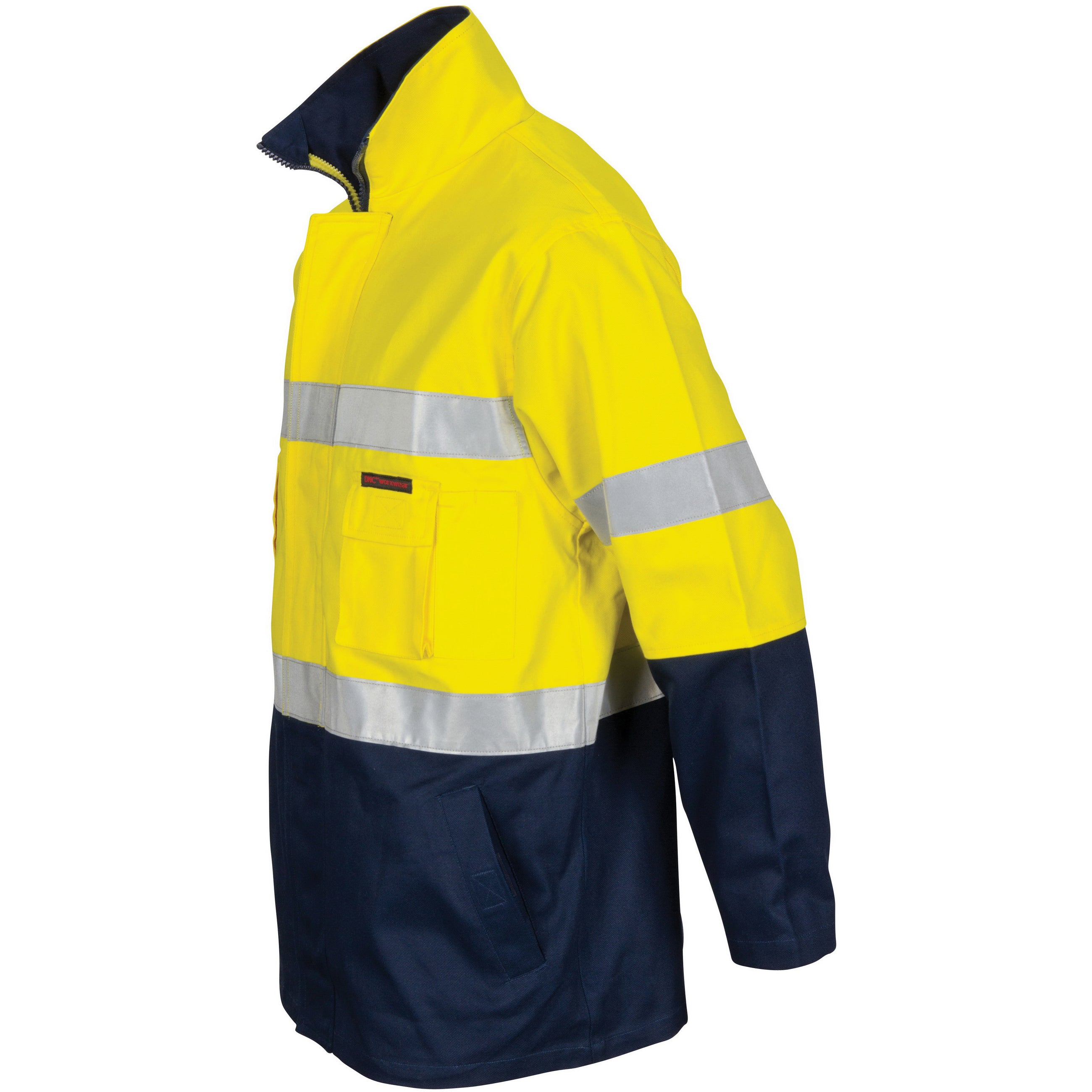 HiVis Cotton Drill "2 in 1" Jacket with CSR R/Tape