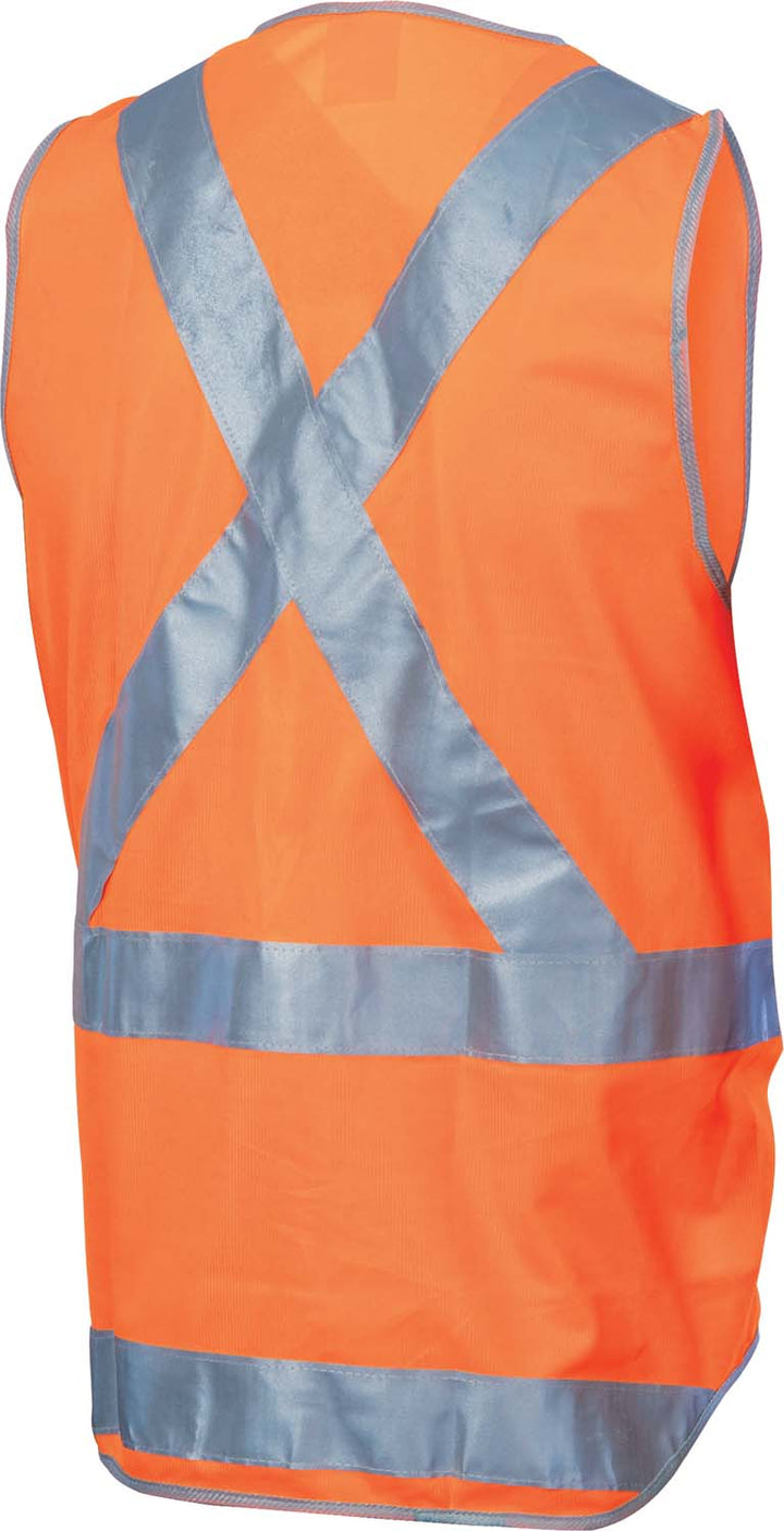 Day/Night "X" Back Safety Vests with Tail