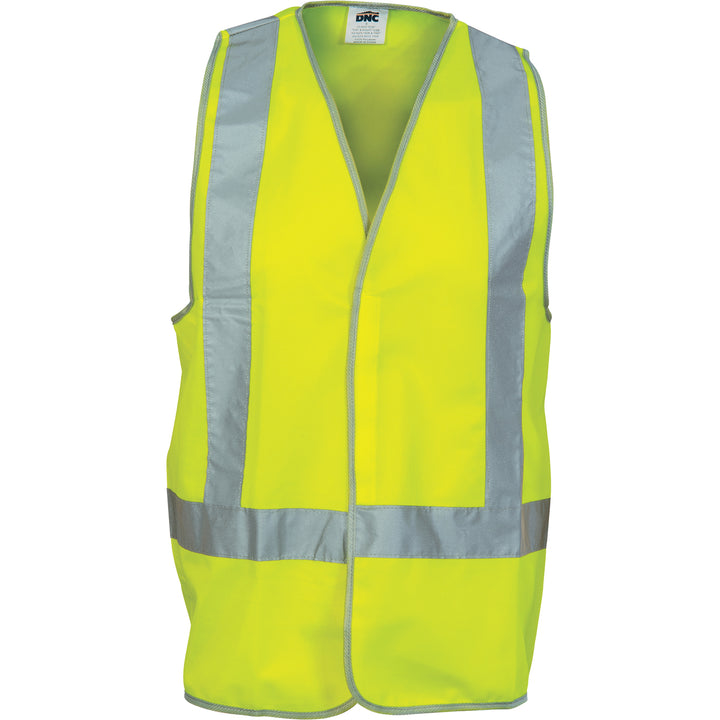 Day/Night "X" Back Safety Vest with CSR R/Tape - Yellow