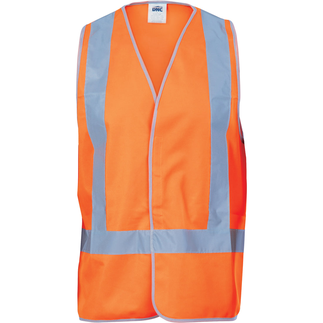 Day/Night "X" Back Safety Vest with CSR R/Tape - Orange