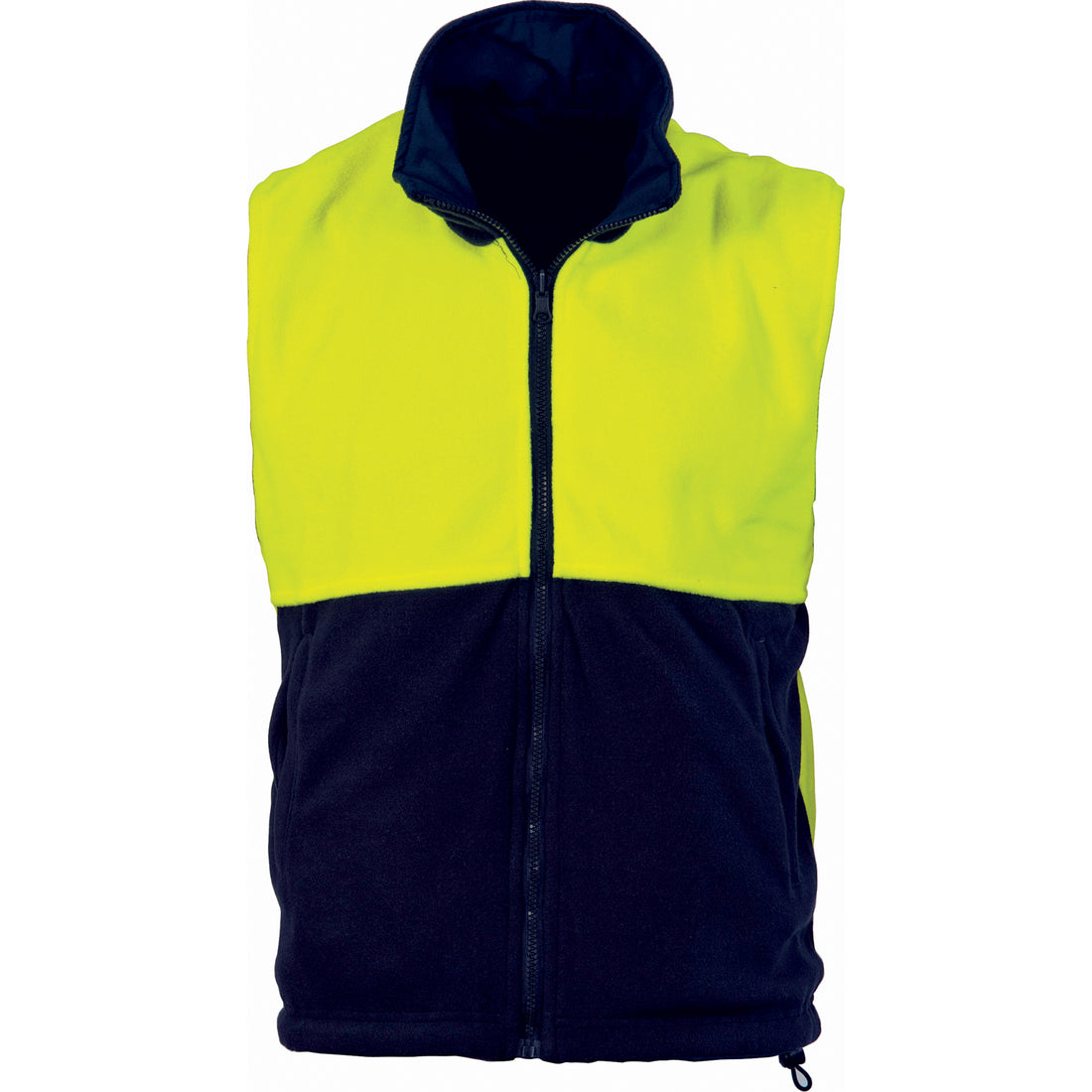 HiVis Two Tone Reversible Vest - Yellow/Navy