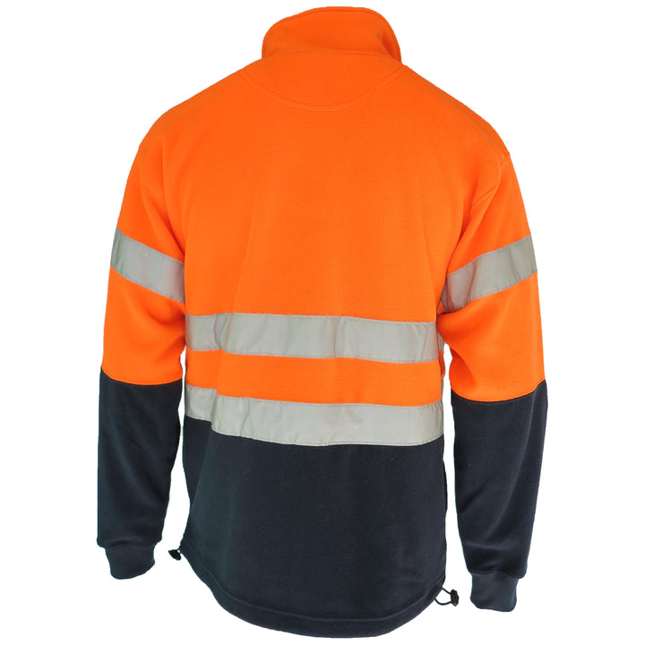 HiVis two tone full zip polar fleece with CSR R/Tape