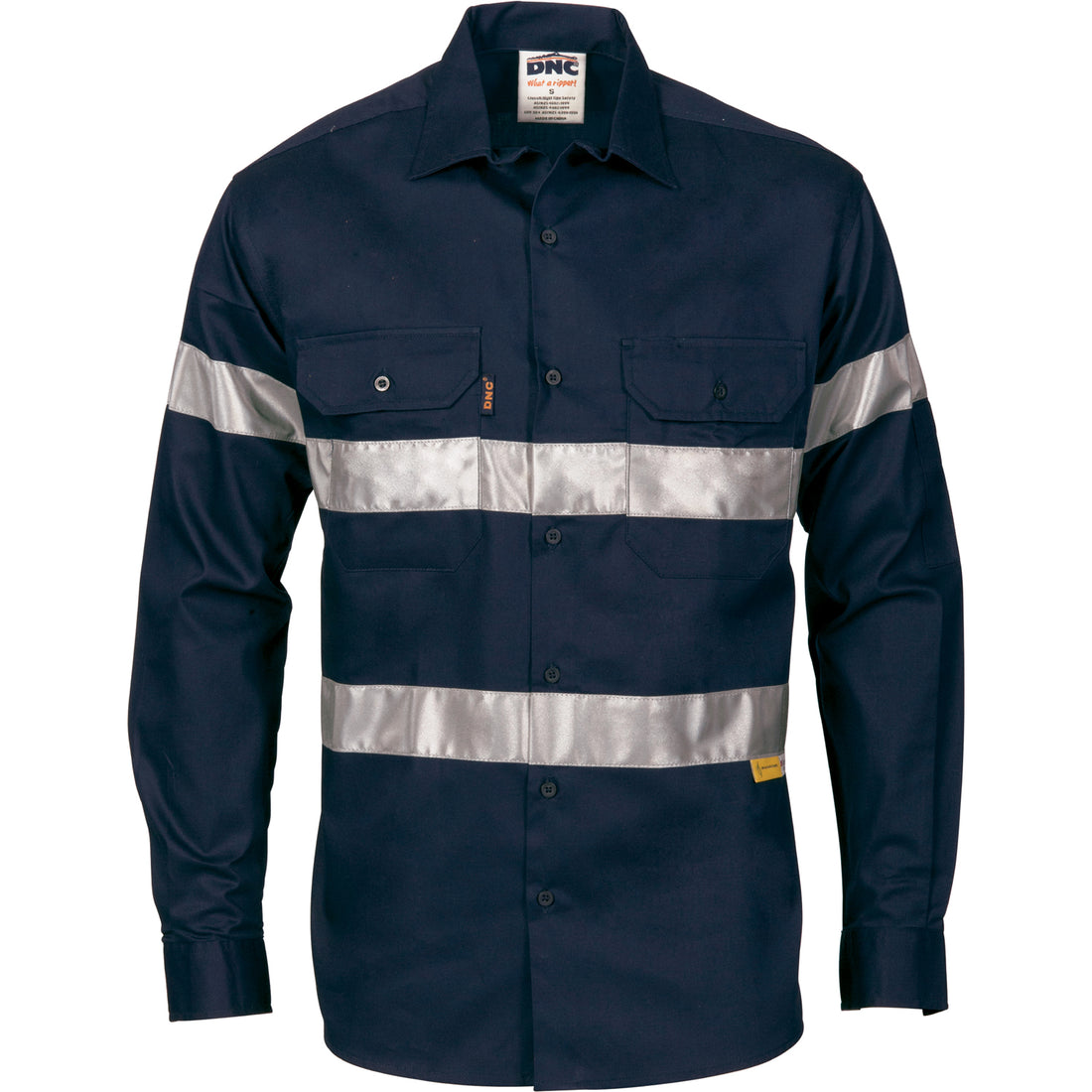 HiVis Drill Shirt with 3M R/Tape - Long Sleeve
