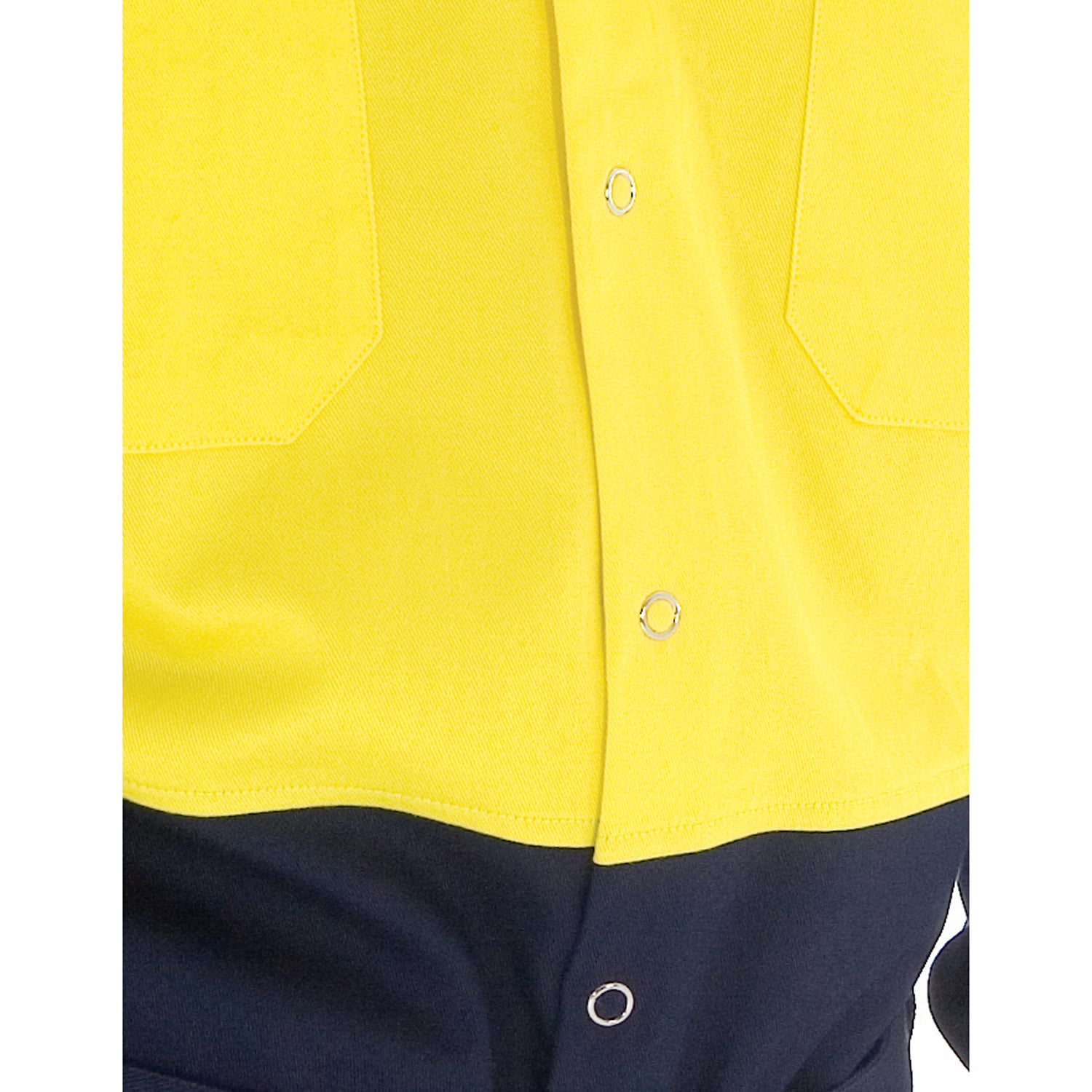 HiVis Two Tone Drill Shirt with Press Studs