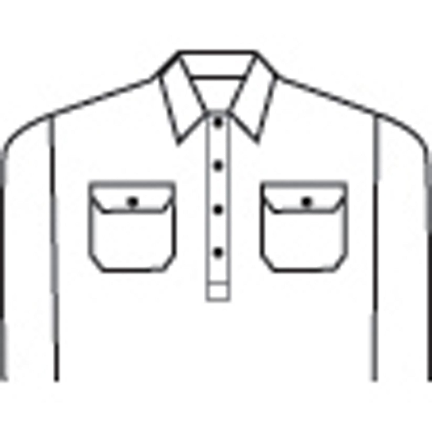 HiVis Two Tone Closed Front Cotton Shirt with CSR R/Tape