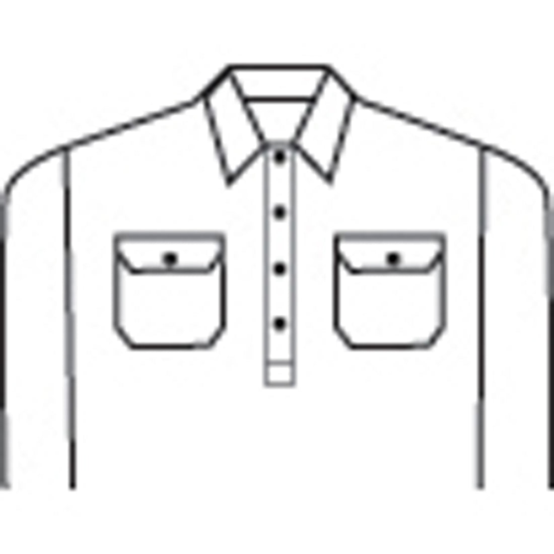 HiVis Two Tone Closed Front Cotton Shirt with CSR R/Tape