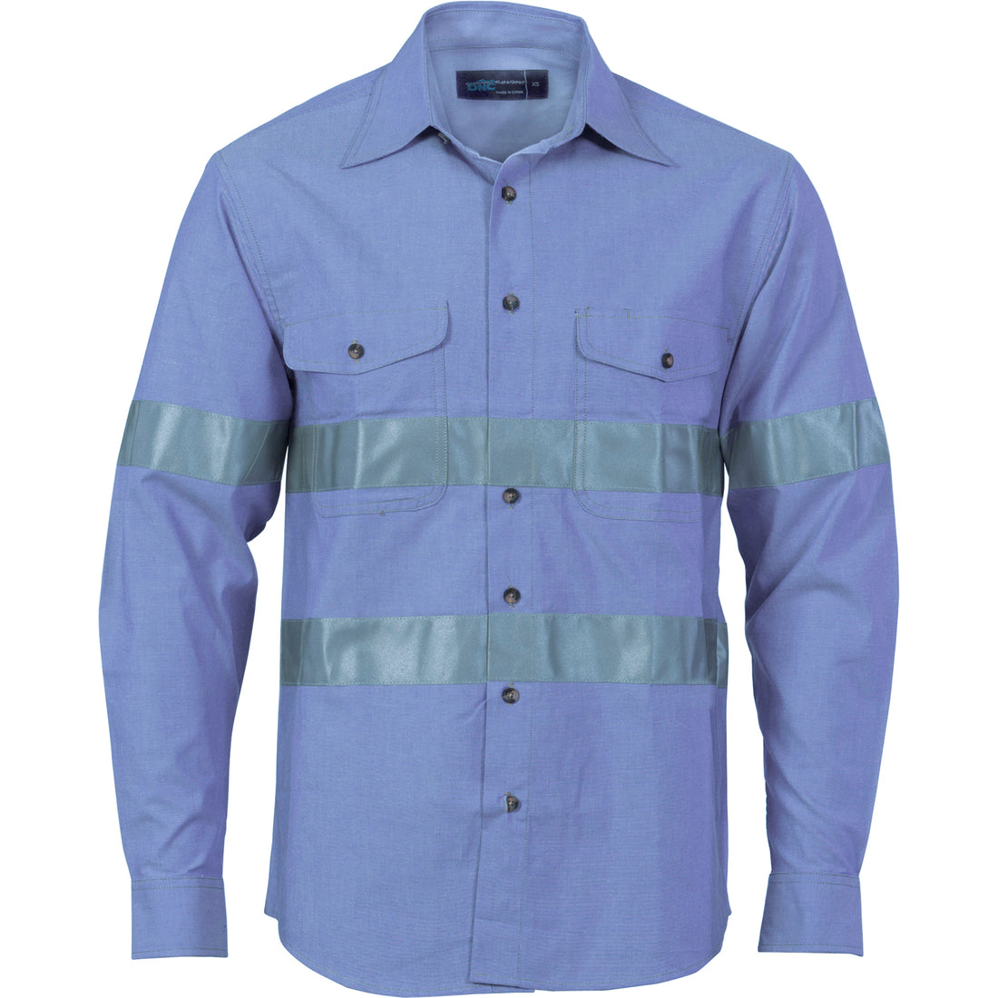 Cotton Chambray Shirt with CSR R/Tape - Long Sleeve - Chambray