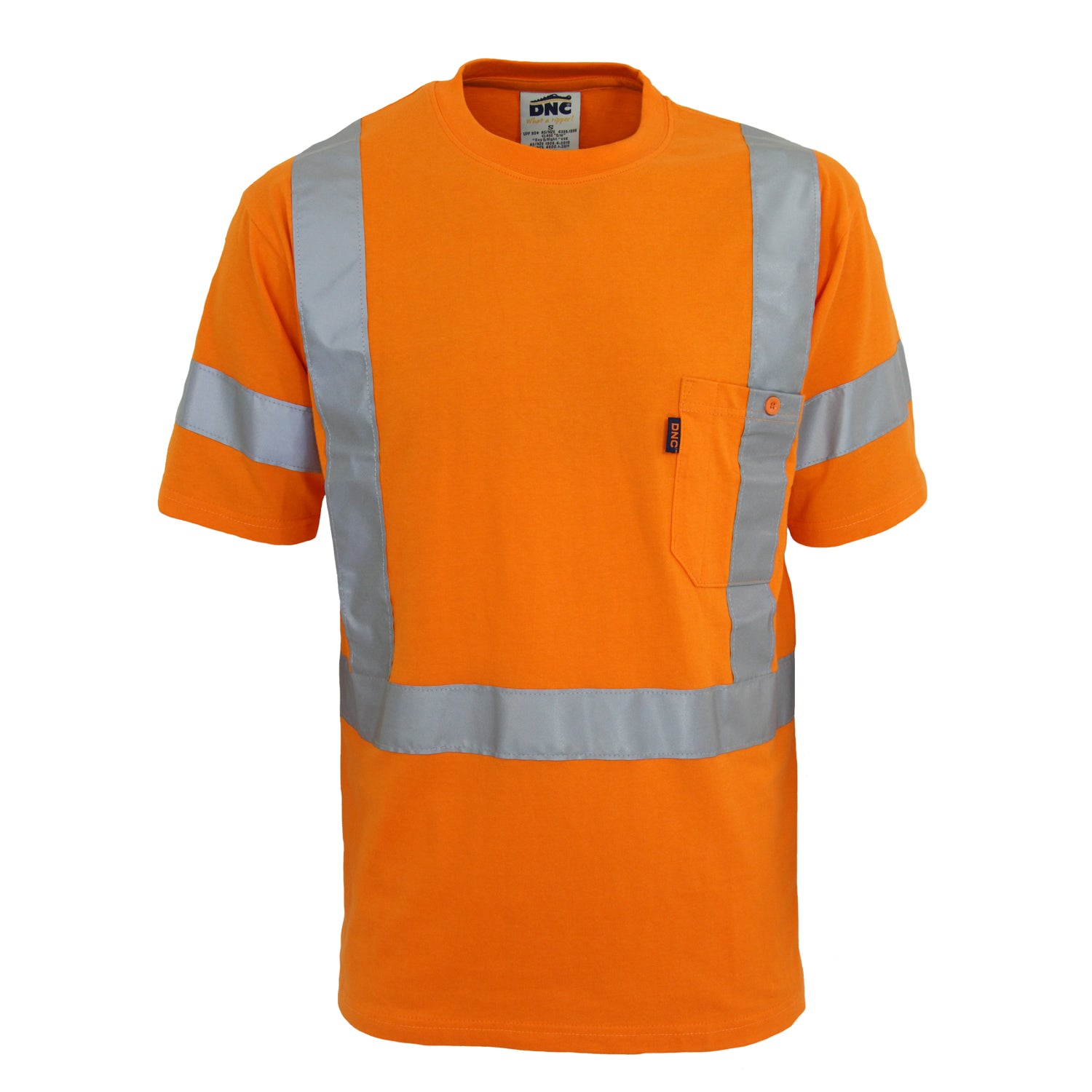 HiVis Cotton CSR R/Tape Tee - Short Sleeve