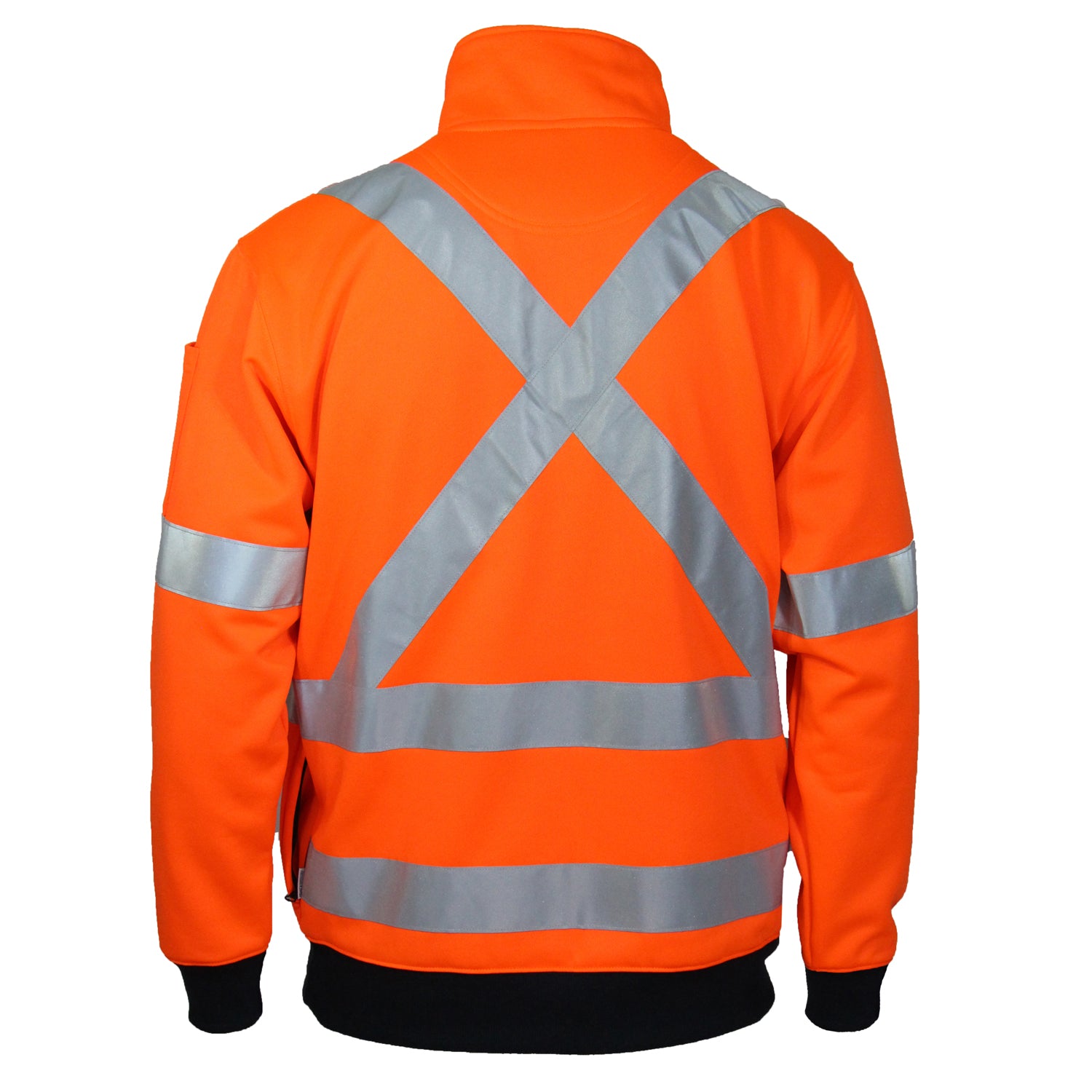 HiVis 1/2 Zip "X" Back Fleecy Jumper