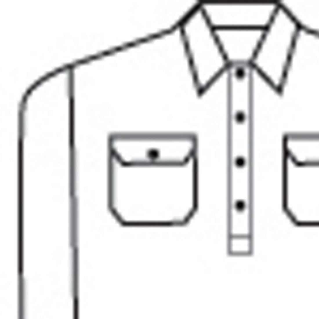 HiVis 2 Tone Cool-Breeze Close Front Cotton Shirt - Long Sleeve