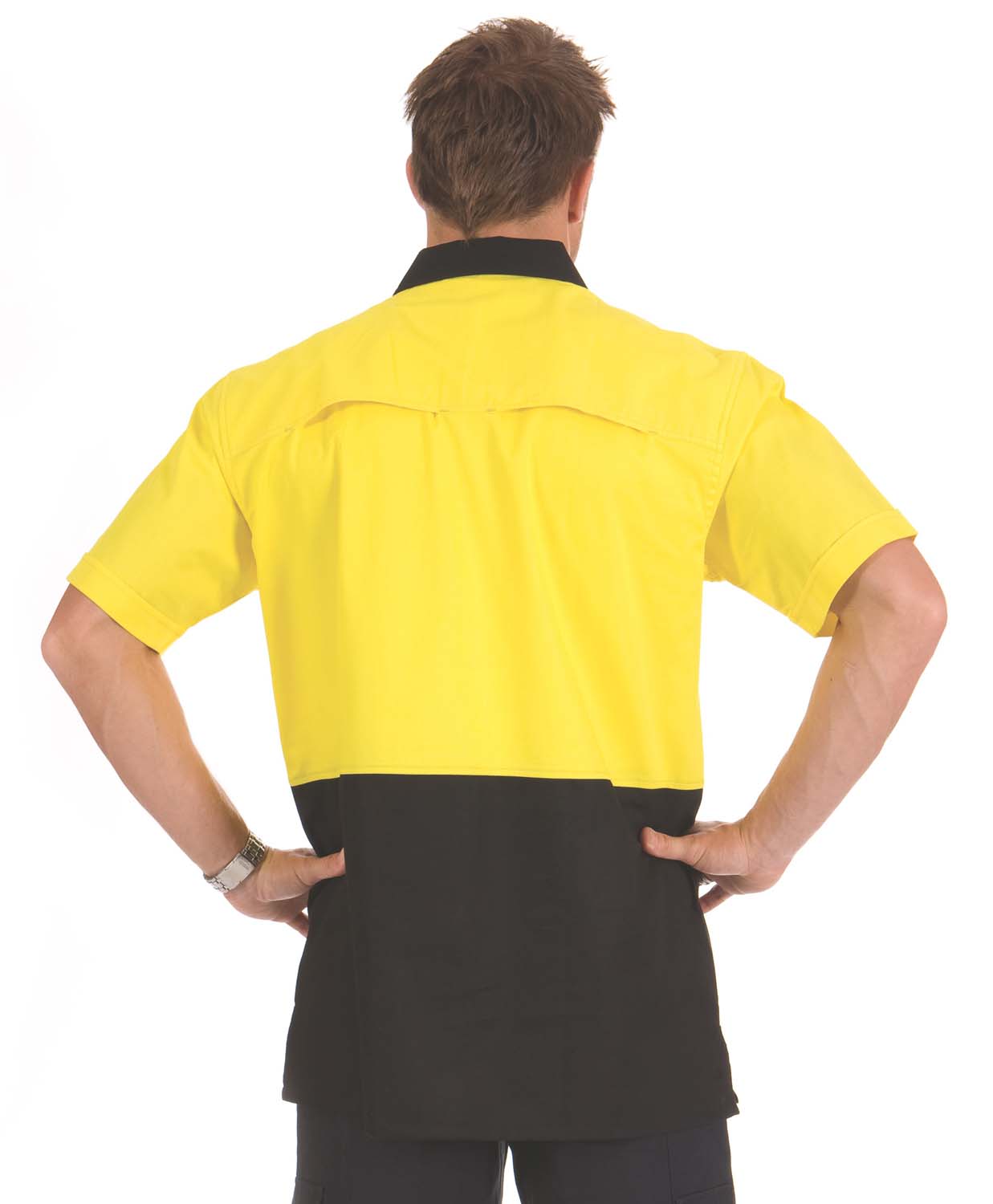 HiVis 3 Way Cool-Breeze Cotton Shirt - Short Sleeve