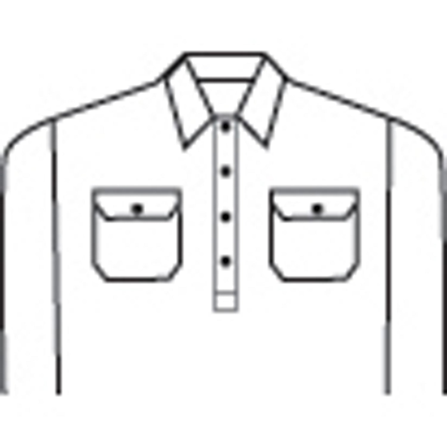 HiVis Cool-Breeze Close Front Cotton Shirt with CSR R/Tape
