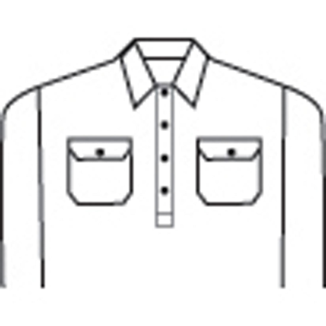 HiVis Cool-Breeze Close Front Cotton Shirt with CSR R/Tape