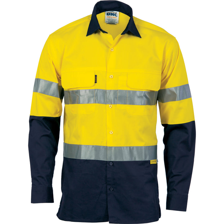Two Tone 3 Way Cool-Breeze CSR R/Tape - L/S - Yellow/Navy