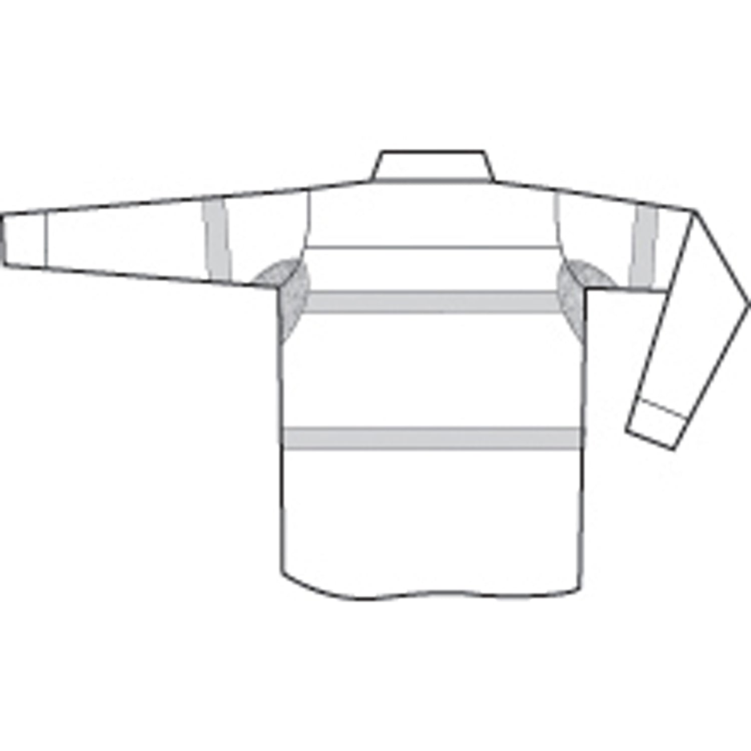 HiVis Cool-Breeze Close Front Cotton Shirt with CSR R/Tape - Long sleeve