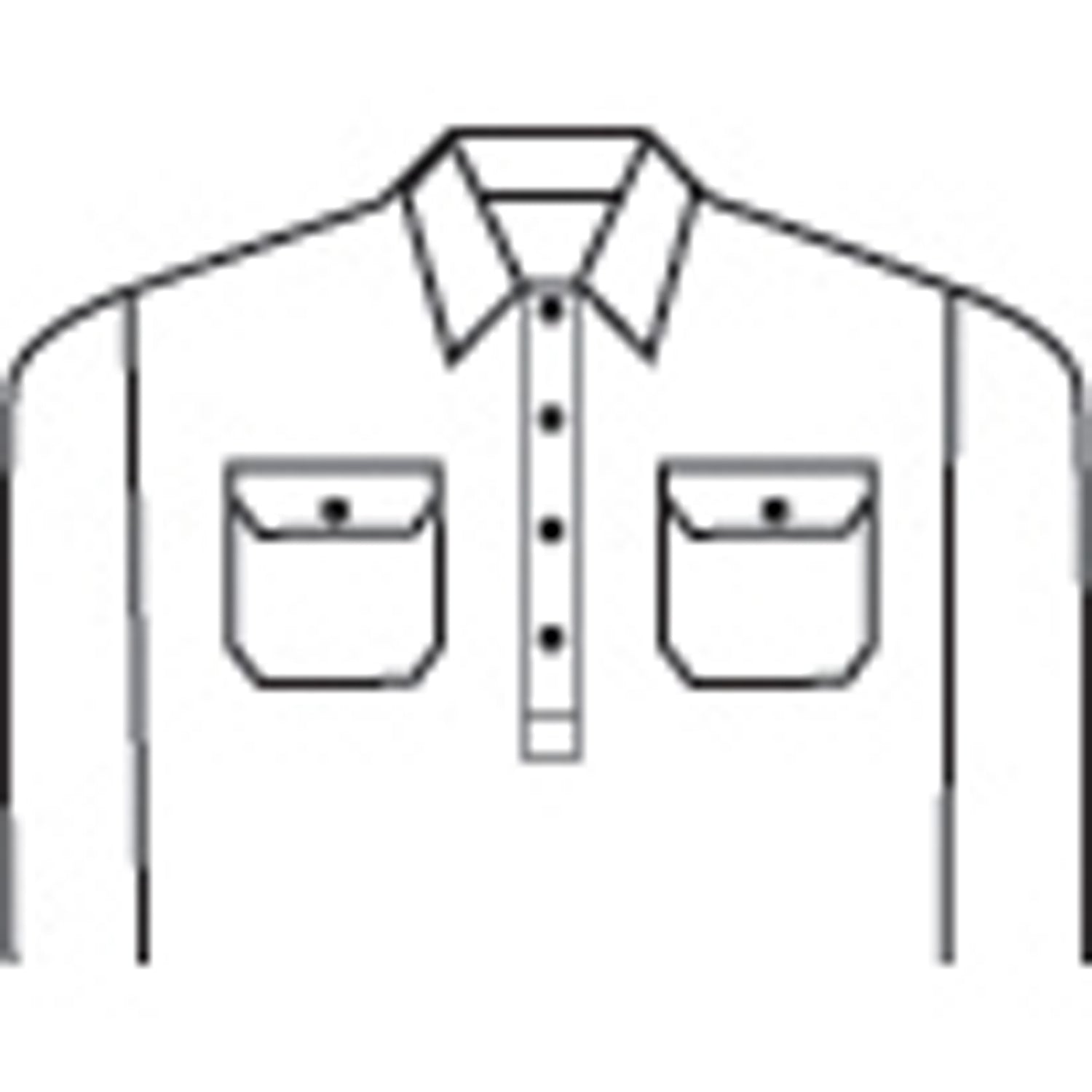 HiVis Cool-Breeze Close Front Cotton Shirt with CSR R/Tape - Long sleeve