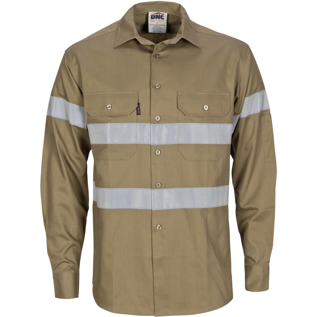 HiVis Cool-Breeze Cotton Shirt with CSR R/Tape - Long Sleeve