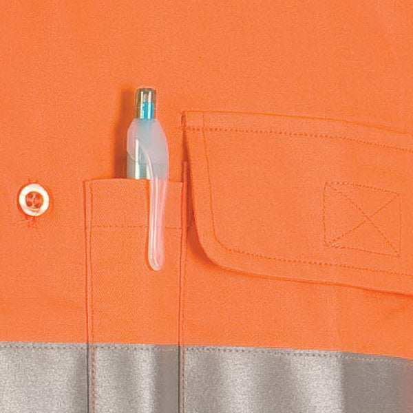 HiVis Cool-Breeze Cotton Shirt with 3M 8906 R/Tape - Long Sleeve