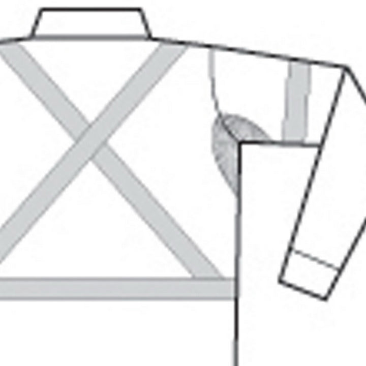 HiVis D/N Cotton Shirt with "X" Back CSR R/Tape - Long Sleeve