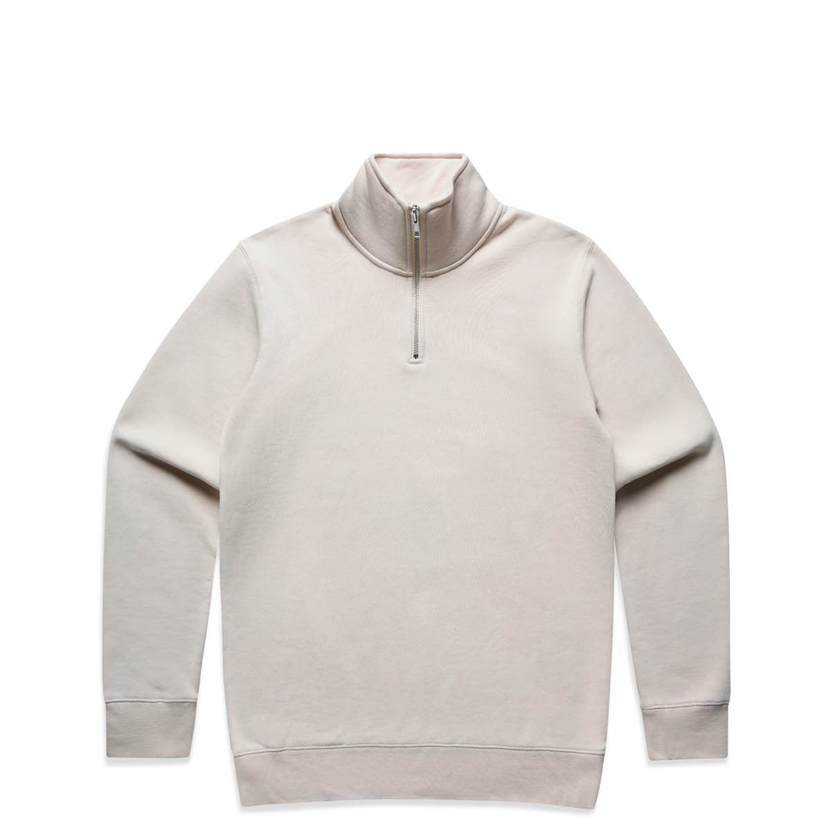 AS Colour Stencil Half Zip Crew 5125 - Bone