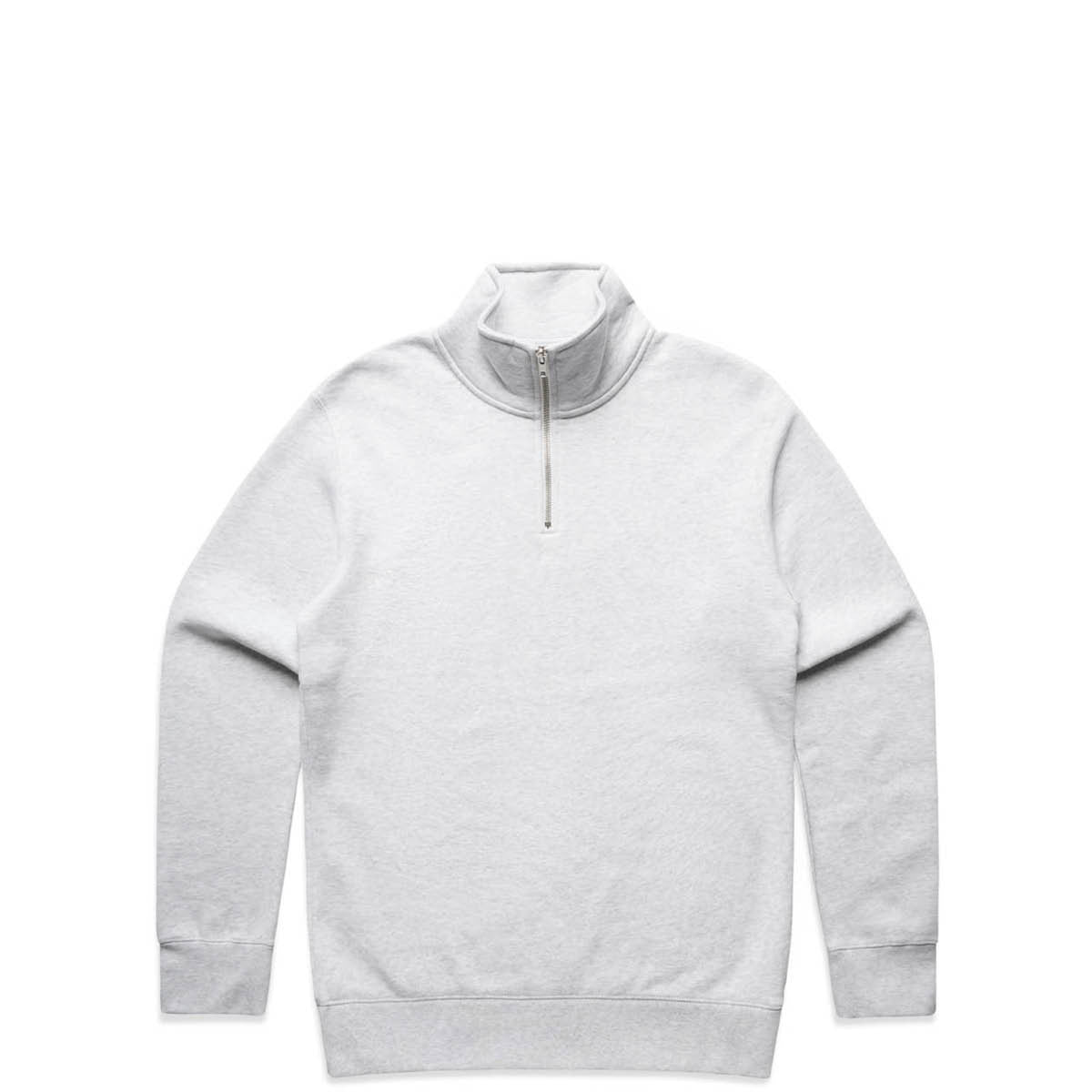 AS Colour Stencil Half Zip Crew 5125 - White Marle