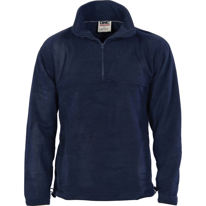 Unisex Half Zip Polar Fleece - Navy
