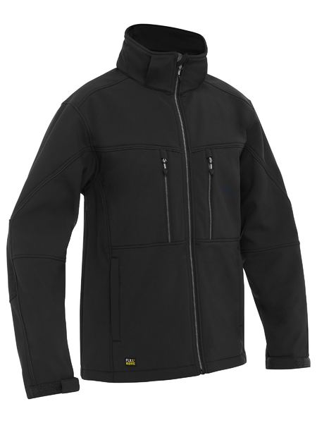 Bisley Flx & Move™ Soft Shell Jacket BJ6570 - Black front