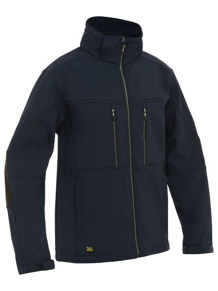 Bisley Flx & Move™ Soft Shell Jacket BJ6570 - Navy front