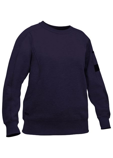 Bisley Women's Fleece Crew Neck Jumper BKL6723 - Navy front
