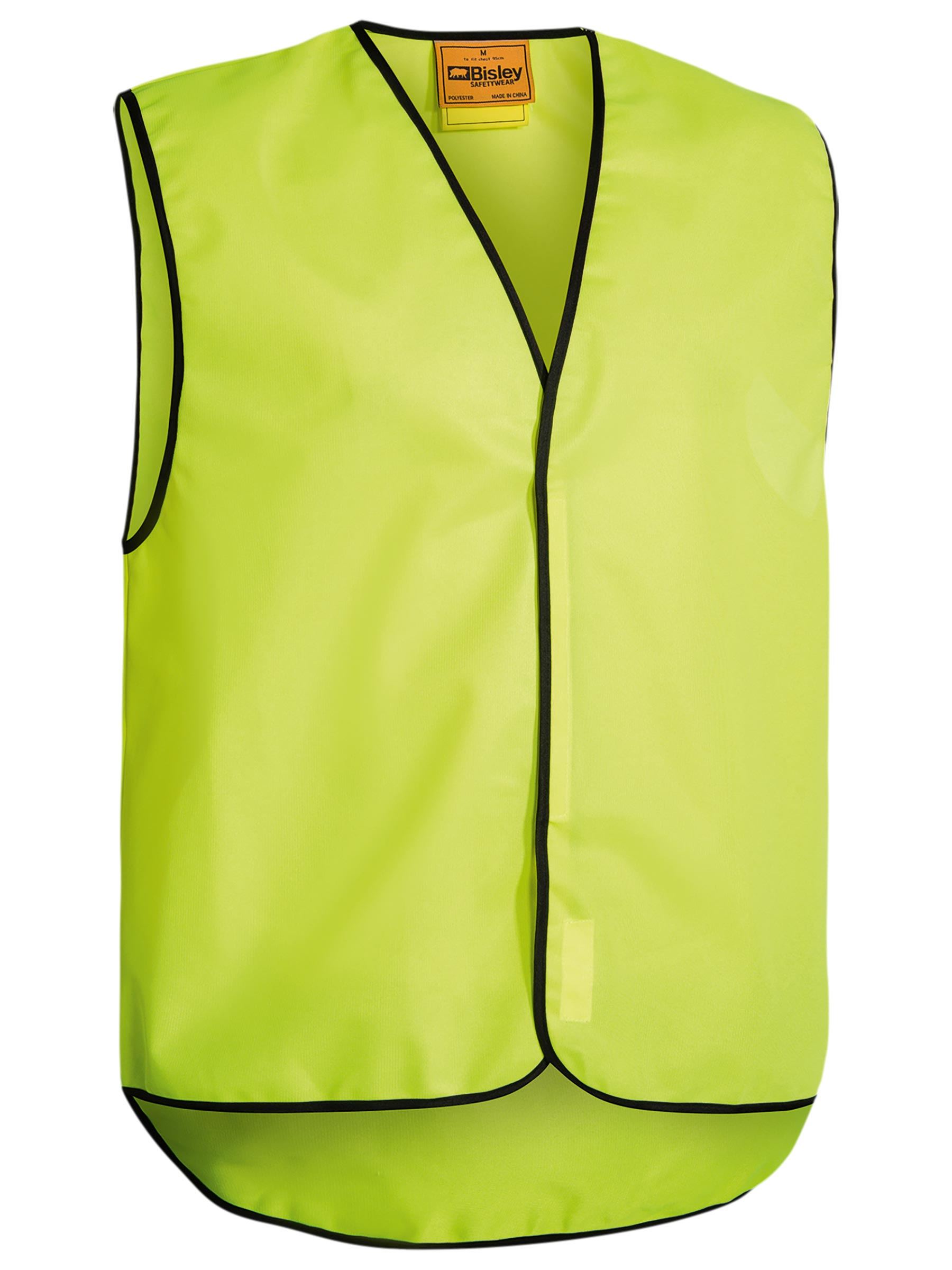 Bisley Hi Vis Vest BK0345 - Yellow rear