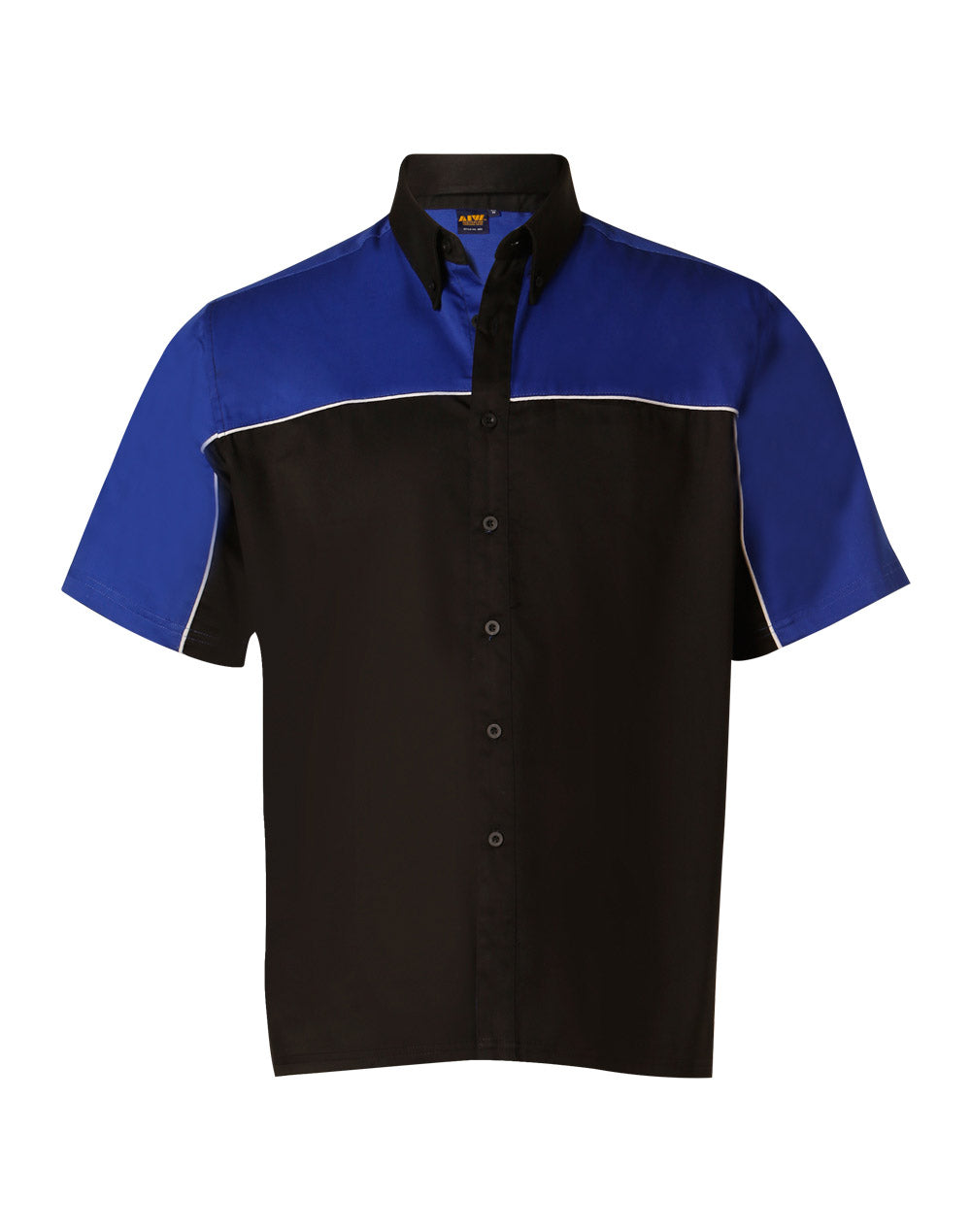 Racer - Royal Black.Whitepiping