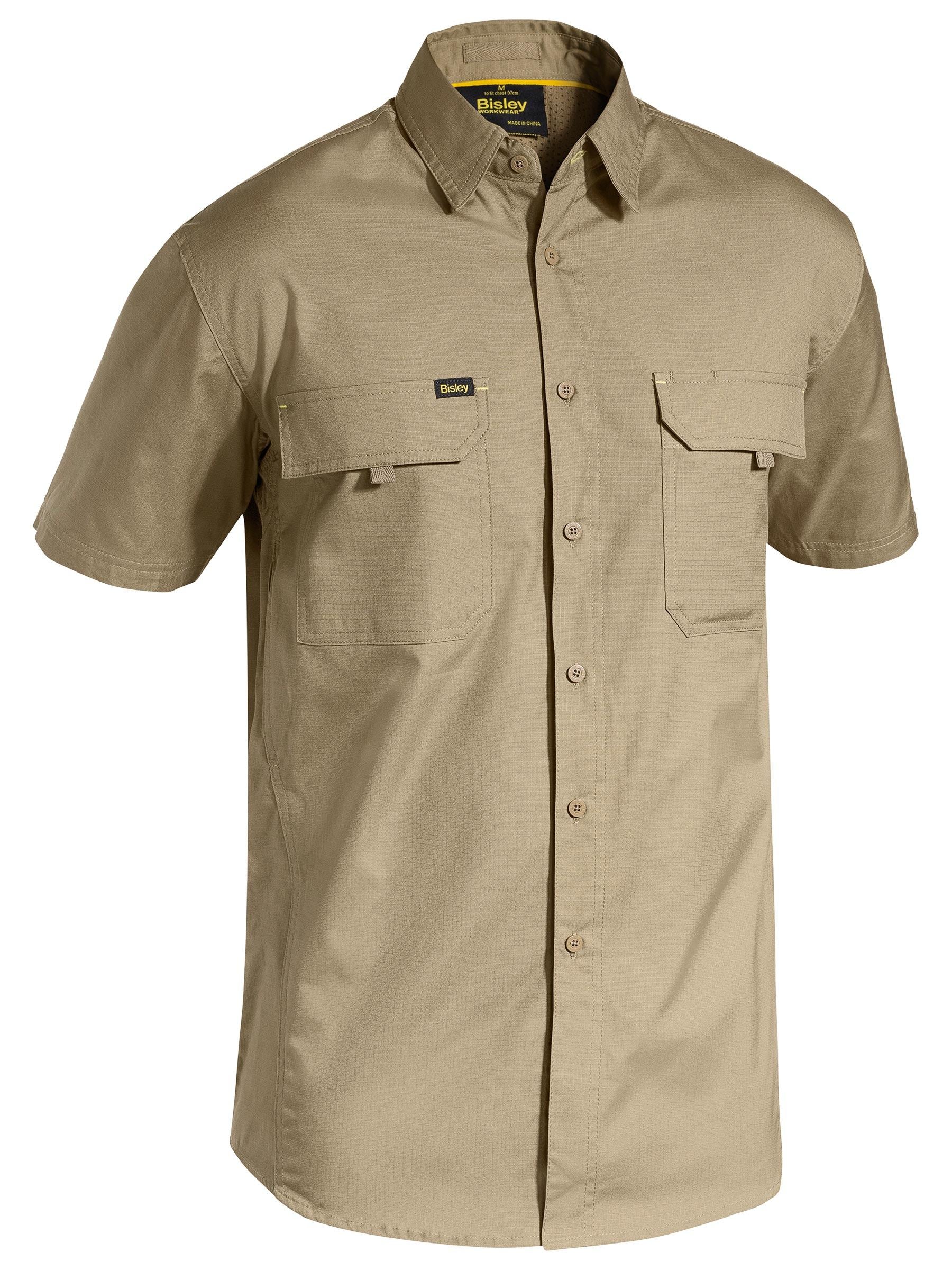 Bisley X Airflow™ Ripstop Shirt BS1414 - Khaki front