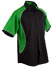 Men'S Arena Tri-Colour Contrast Shirt - Black White.Green