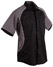 Men'S Arena Tri-Colour Contrast Shirt - Black White.Grey