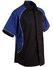 Men'S Arena Tri-Colour Contrast Shirt - Black White.Royal
