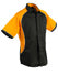 Men'S Arena Tri-Colour Contrast Shirt - Black White.Gold