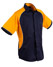 Men'S Arena Tri-Colour Contrast Shirt - Navy White.Gold
