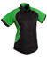 Women'S Arena Tri-Colour Contrast Shirt - Black White.Green