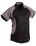 Women'S Arena Tri-Colour Contrast Shirt - Black White.Grey