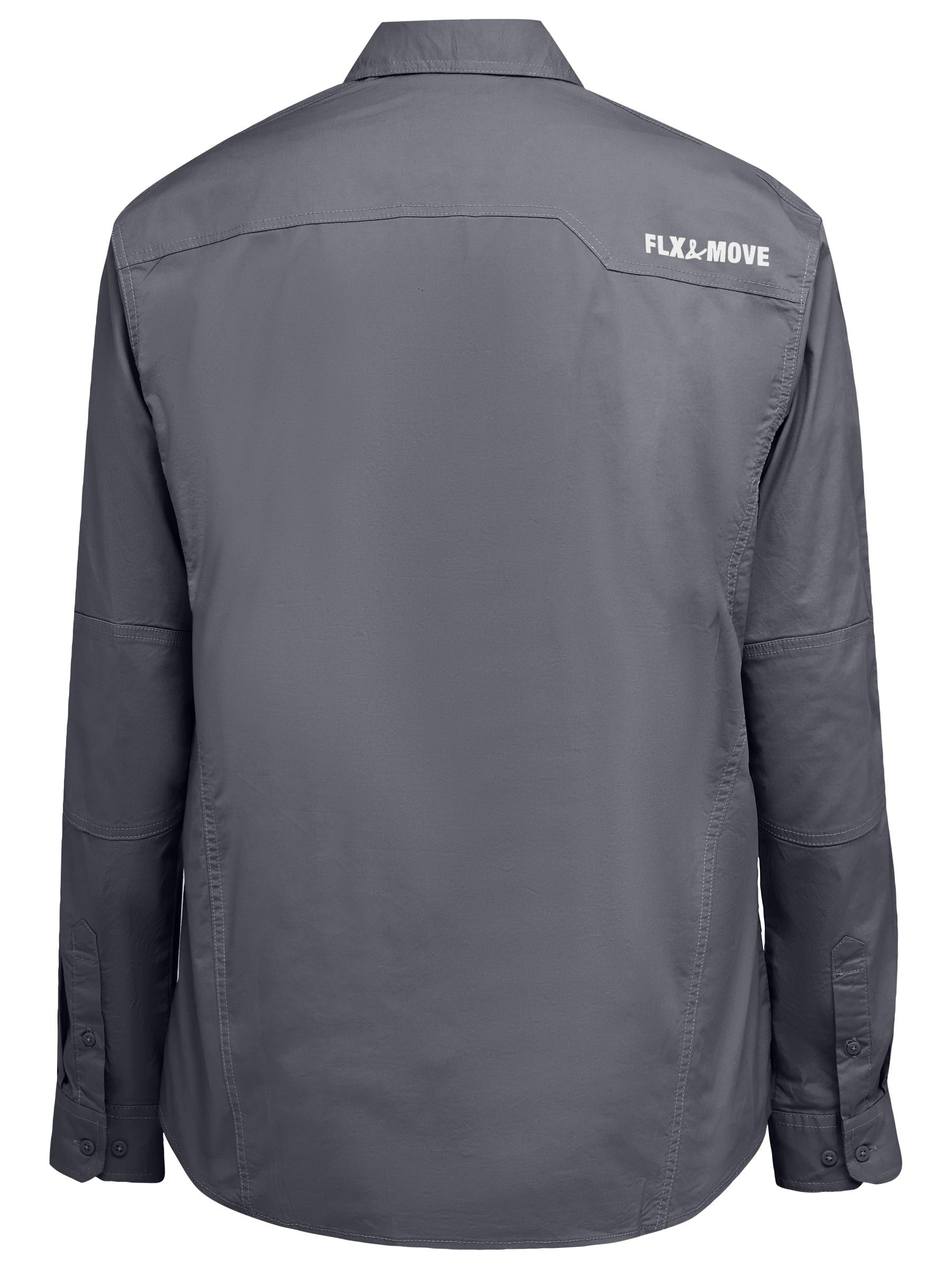 Bisley Flx & Move™ Utility Work Shirt BS6144 - Charcoal rear