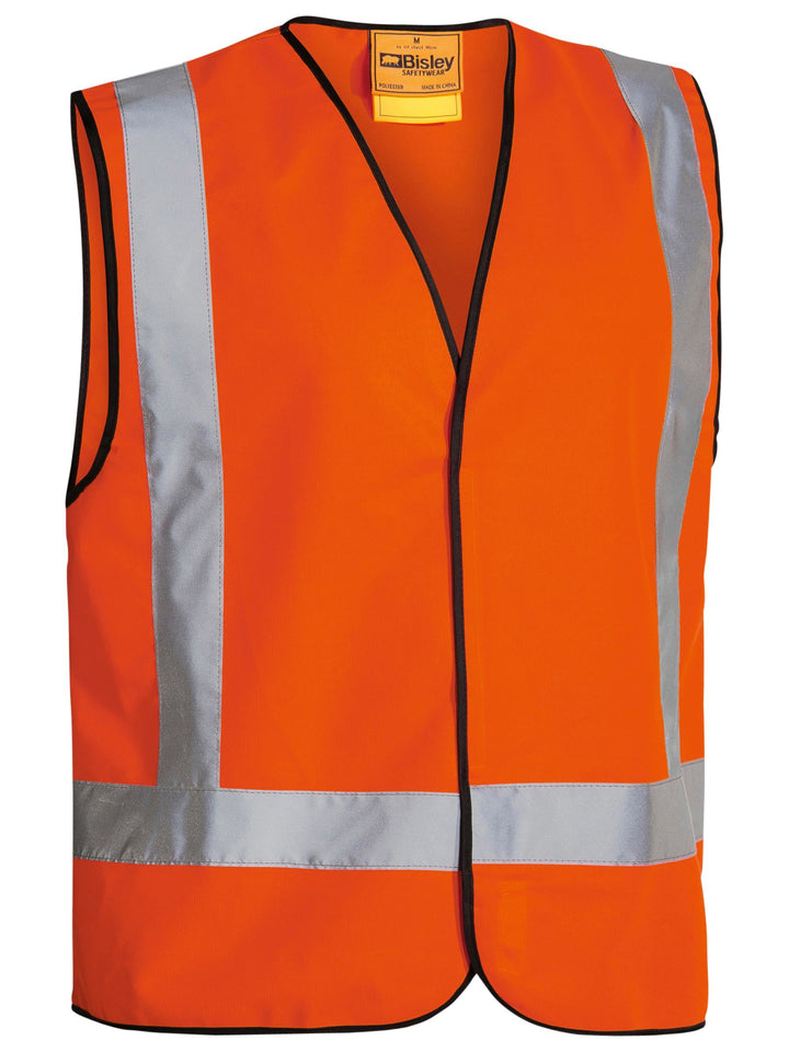 Bisley Taped X Back Hi Vis Vest BT0347 - Orange rear