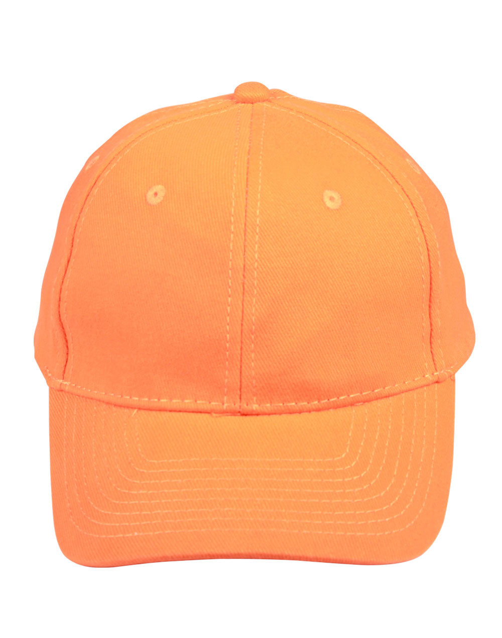 Heavy Brushed Cotton Cap - Orange