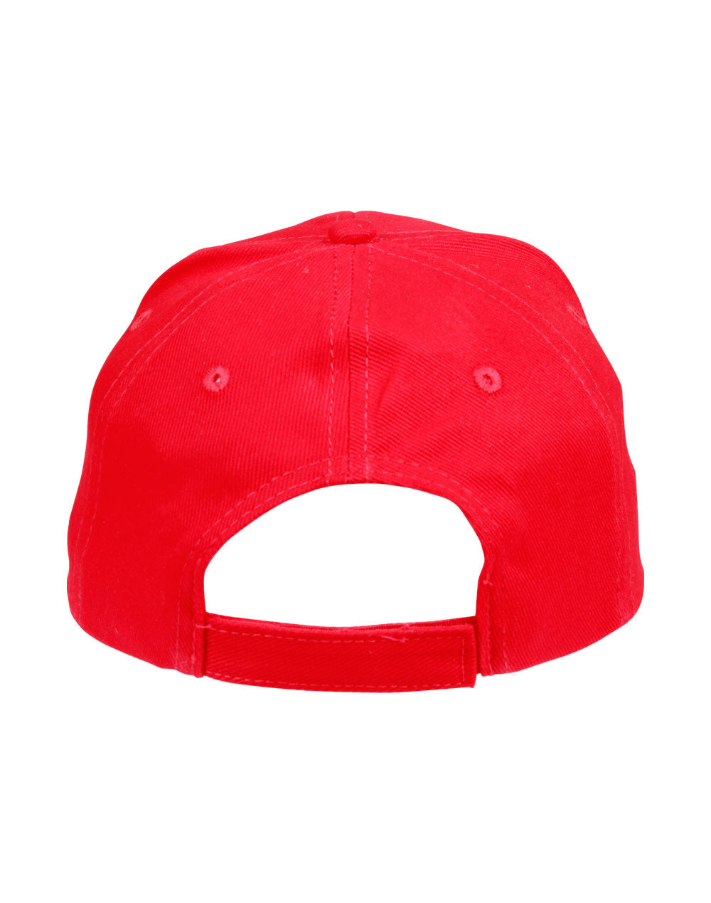 Heavy Brushed Cotton Cap - Red